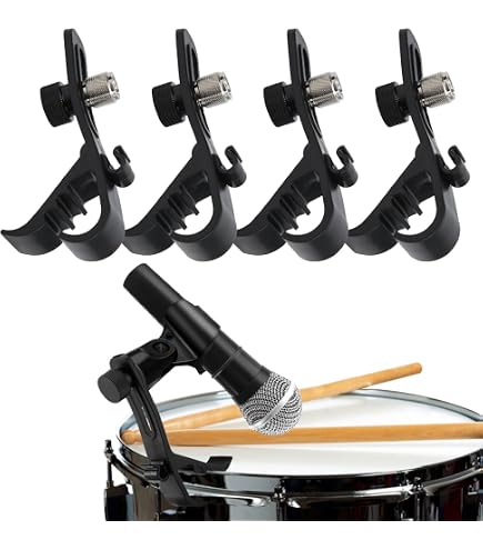 Amazon.com: Audix DFLEX Dual Pivot Rim-Mounted Mic Clip